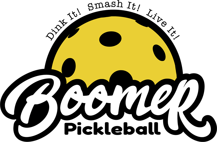 Boomer Pickleball Logo and home page link